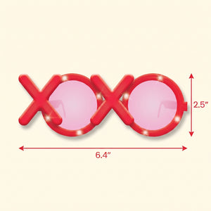 Valentine's Light-Up Heart XOXO Glasses