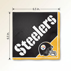 Pittsburgh Steelers NFL Luncheon Napkins - 6.5 In. x 6.5 In.