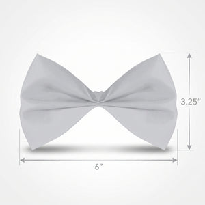 Silver Bow Tie Costume Accessory