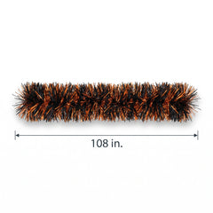Black & Orange Halloween Tinsel Garland - 9ft