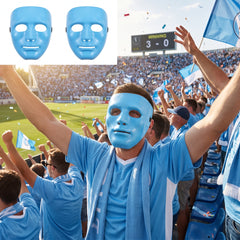 Light Blue Full Face Mask - Team Spirit Costume Accessory