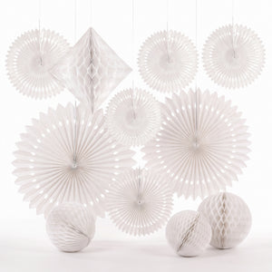 Elegant White Paper Decoration Kit