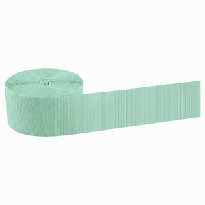 Cool Mint Crepe Paper Streamer - 81 ft