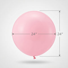New Pink 24" Latex Balloons - 4 Pack
