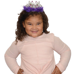 Tiaras W/Boa - 12 Count