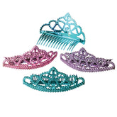 Multicolor Tiara Combs - 12 Count