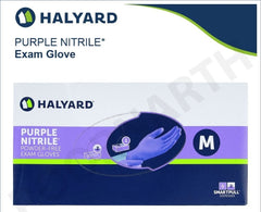Halyard 55082 Powder Free M Purple Nitrile Gloves - 100 Count