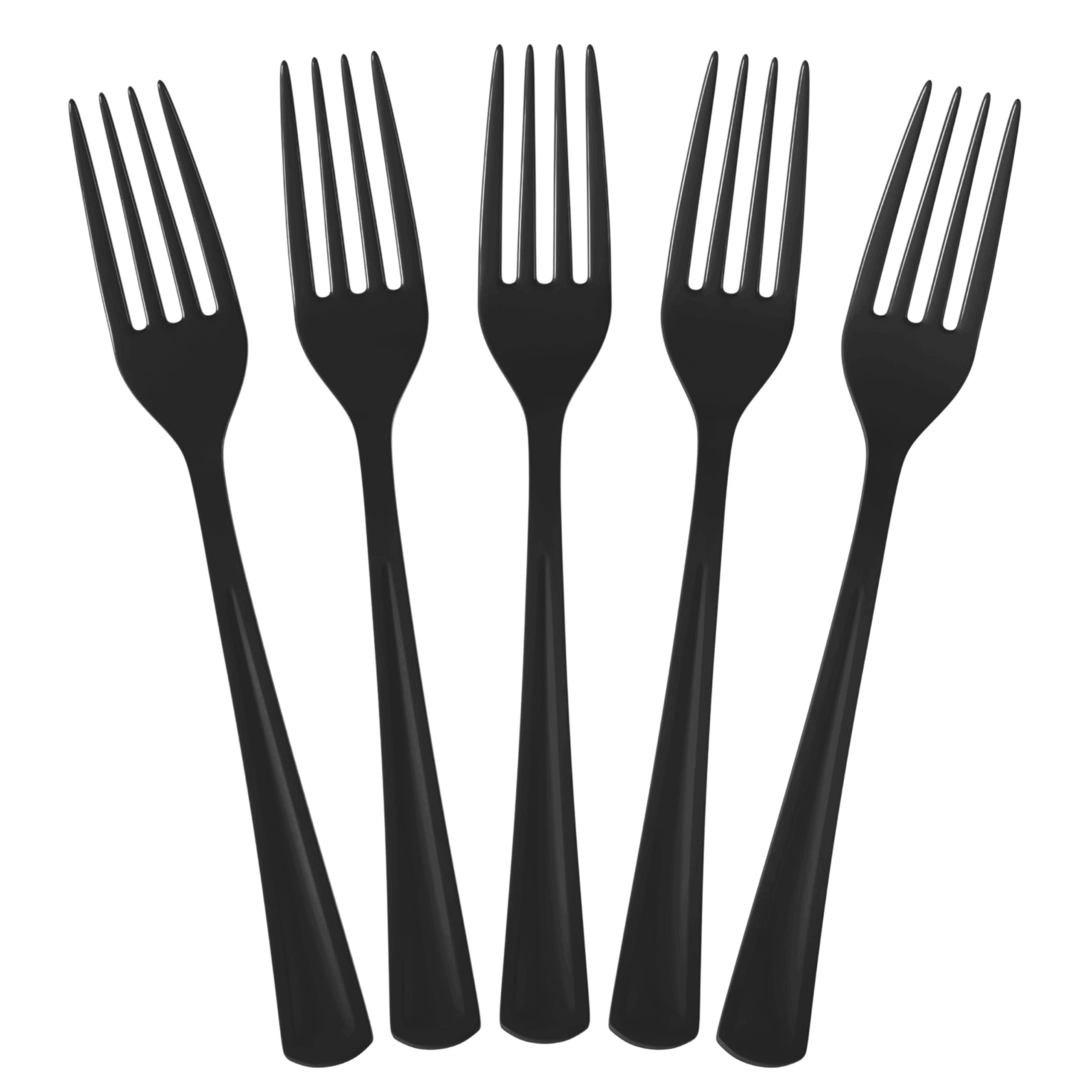 Black Plastic Forks | 25 Count