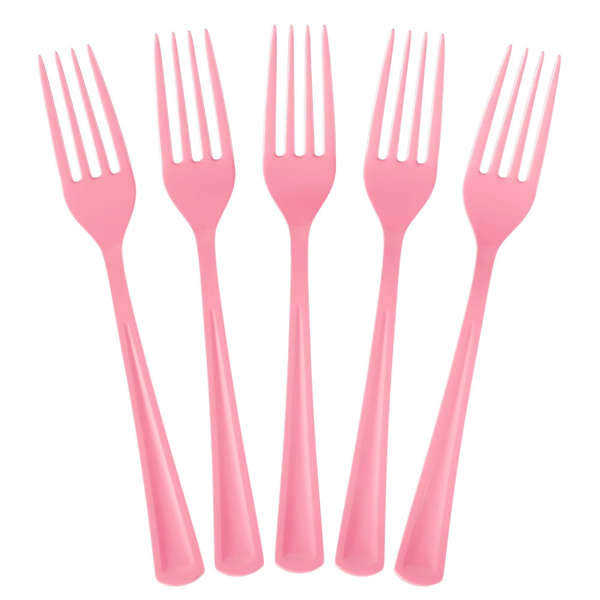 Pink Plastic Forks | 25 Count