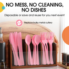 Heavy Duty Pink Plastic Knives | Case of 1200