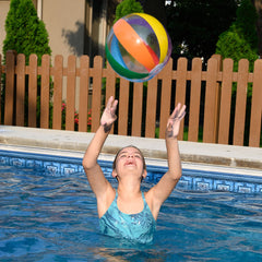 Rainbow Ball Inflates/16 In/12 In Di - 12 Count