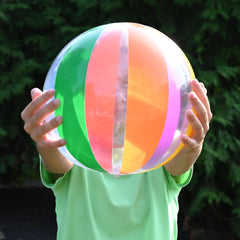 Rainbow Ball Inflates/16 In/12 In Di - 12 Count