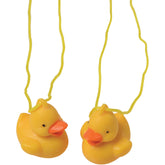 Rubber Duck Necklaces - 12 Count