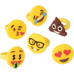 Emoji Rings - 12 Count
