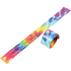 Tie Dye Slap Bracelets/6 Per Pkg - 6 Count