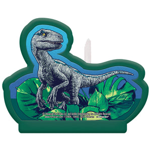 Jurassic World Dinosaur Birthday Candle - 4.5-Inch Velociraptor
