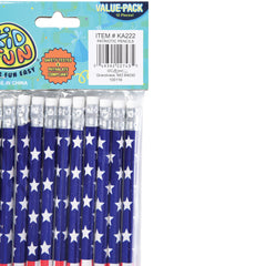 Patriotic Pencils - 12 Count