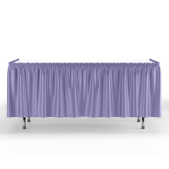 Lavender Plastic Table Skirt