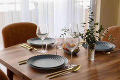 Scalloped Paper Plate Combo 20/20 - Slate Blue