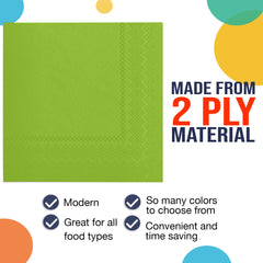 Unleashed - Lime Green Luncheon Napkins - 50 Ct.