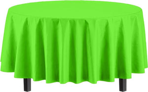 Round Lime Green Table Cover