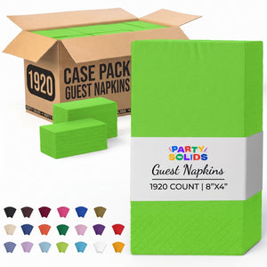 Lime Green Guest Towel Napkins | 1920 Count Case