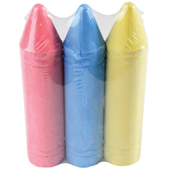 Giant Sidewalk Chalk/3 Per Pkg - 3 Count