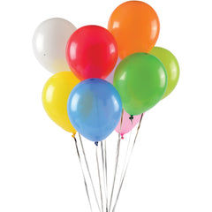 9 In. Asst Balloons (Sold By Gross) - 144 Count