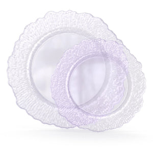 7 Inch and 10 Inch Leaf Plate Combo 15|15 - Purple