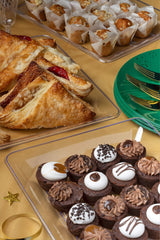 9.5 In. x 14.5 In. | Clear Rectangle Plastic Tray | 50 Pack