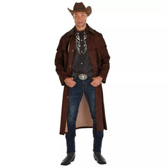 Men's Modern Western Duster Coat - Adult Standard