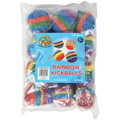 Rainbow Kickballs - 12 Count