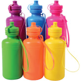 Neon Water Bottles - 12 Count