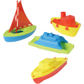Plastic Sailing Boats/4 Per Pkg - 4 Count