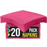 Cerise Beverage Napkins | 20 Count