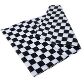 Plastic Table Cover/B&W Check - 1 Count
