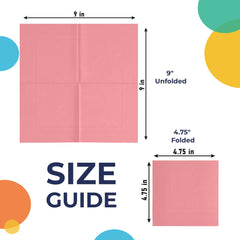 Pink Beverage Napkins | 1800 Count