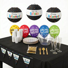 81 Pcs Retirement Party Kit - For 8 Guests
