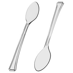 Exquisite Clear Plastic Tasting Spoons | 500 Count