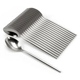 Trendables Gloss Silver Plastic Spoons | 480 Count