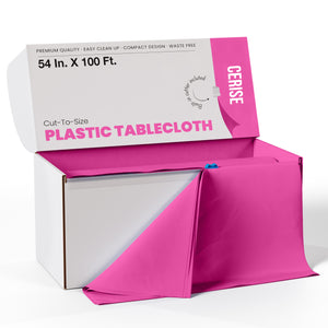 54" X 100' Select A Size Table Cover - Cerise