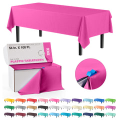 54 In. x 100 Ft. Cut To Size Table Roll | Cerise | Case of 6