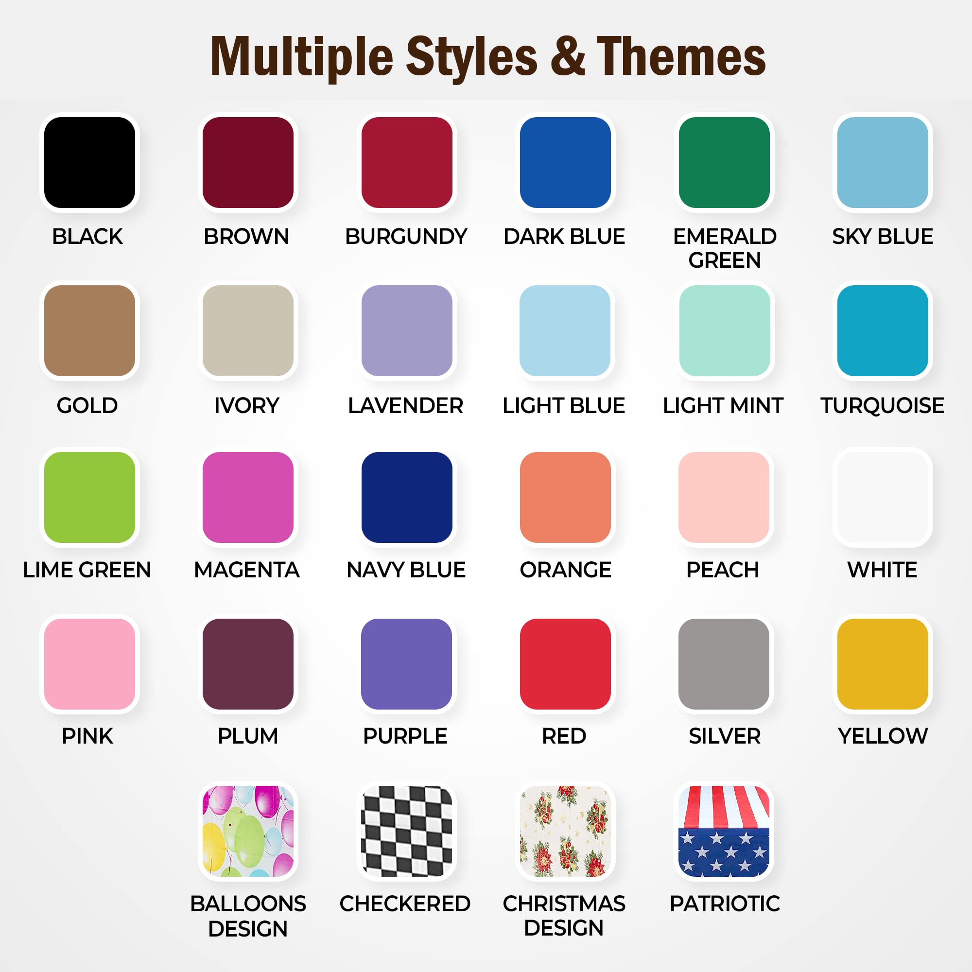 Round Brown Table Cover