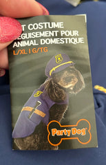 Police Officer Pet Costume - L/XL (21" - 27")