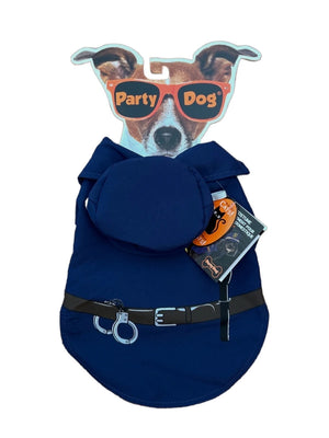 Halloween Police Officer Pet Costume - XS (9" - 14")