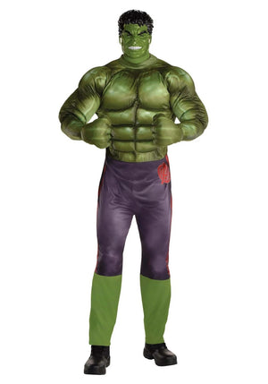 Classic Hulk Costume for Men - Marvel Halloween Collection - Adult One Size (Up to Size 44)