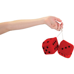 Large Plush Dice 3In - 12 Count