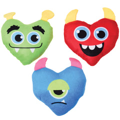 Alien Heart Face Plush - 4 Count
