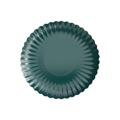 8.5 In. Scalloped Paper Plates - Black Aqua | 10 Count