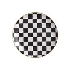 8 In. Earthtrends Checkered Design Plates | 20 Count
